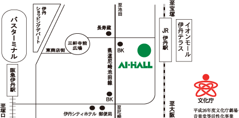 AI・HALL地図